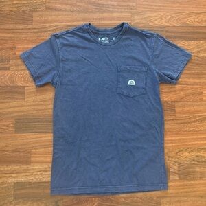 Jetty Men’s T-Shirt Small 100% BCI Cotton Navy Chest Pocket Casual RN 158050